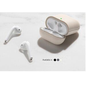 COURANT AirPod Classic Vegan Leather Case (Bone) BRAND-NEW IN BOX!